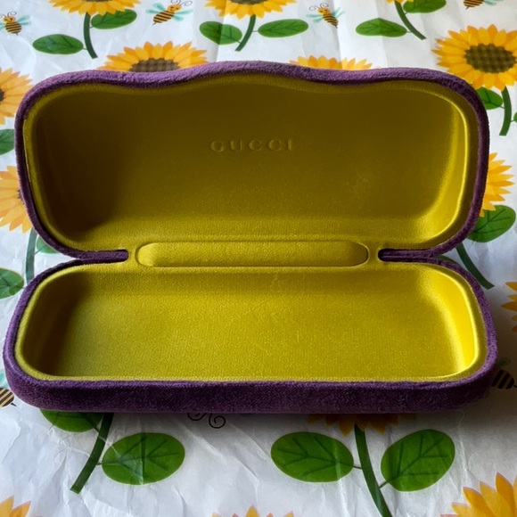 πππ GUCCI VELVET EYEGLASS CASE πππ - Picture 5 of 16